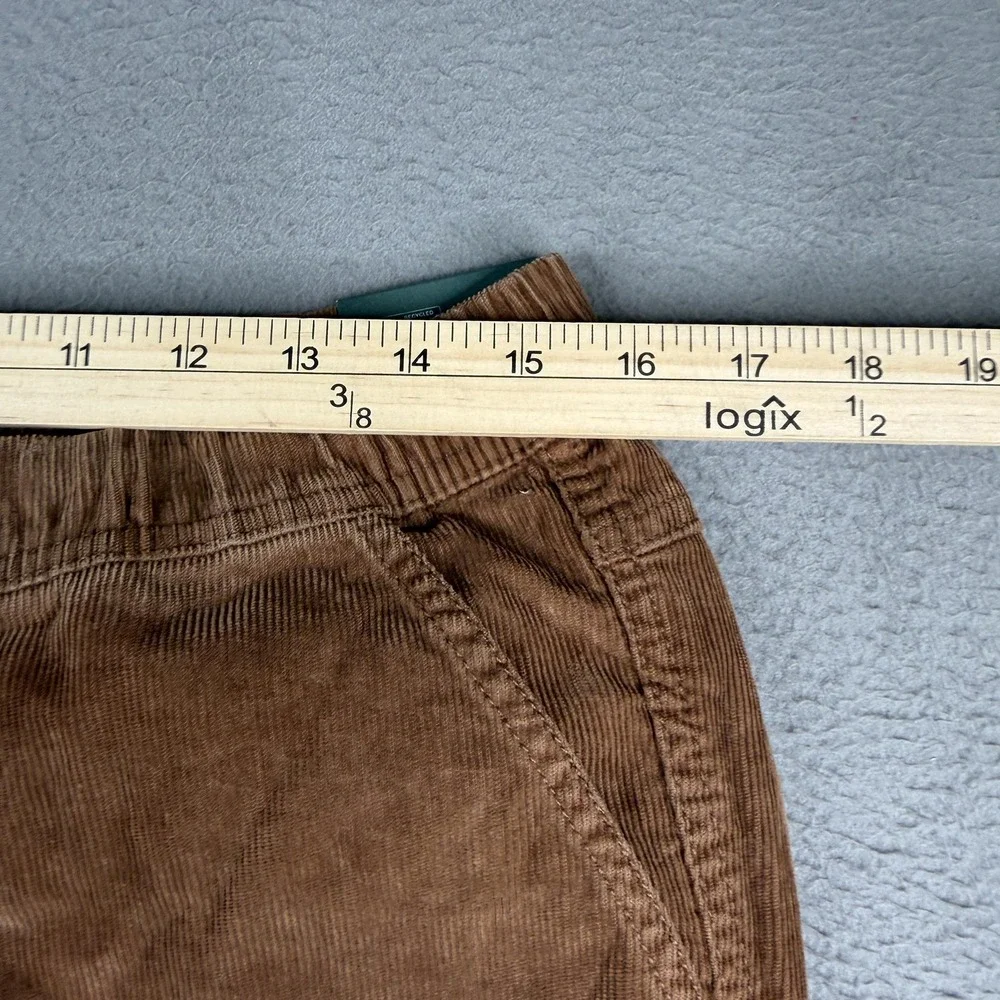 Alpine Design Pants Womens Medium Brown AD Hiking Corduroy Drawstring Outdoor